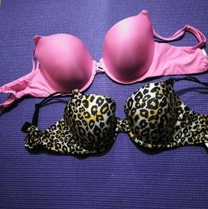 2 EUC 34DD VS bras!